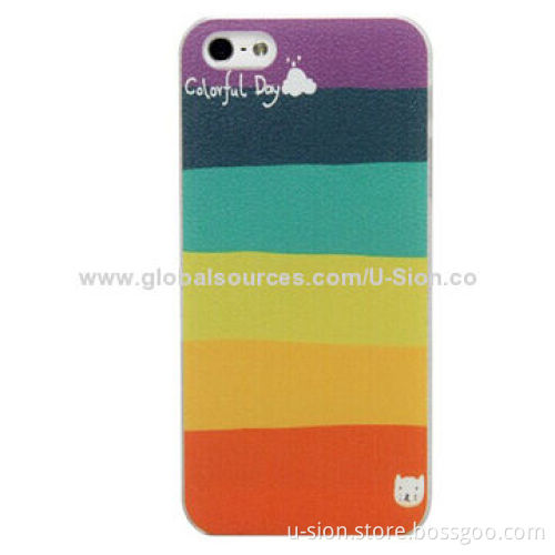Colorful Plastic Cover for iPhone 5/5S, Custom Full Color Printing, Factory Supply